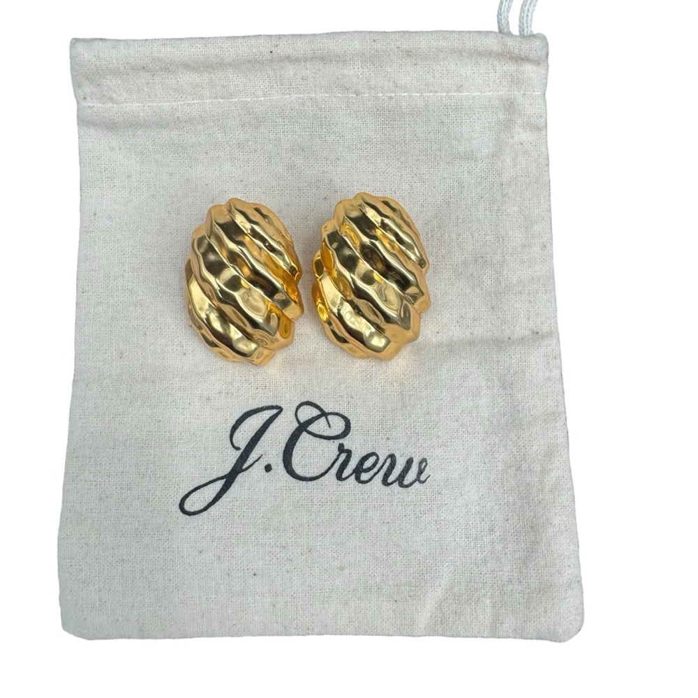 J.Crew Women Textured Oversized Metallic-Stud Statement Earrings